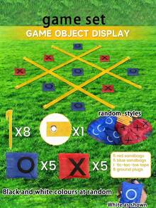 Extra Large Outdoor Tic Tac Toe Game, Suitable For Adults And Families, Portable Bean Bag Toss Game Set, Includes 10 Toss Bags, Large Lawn Backyard Carnival Picnic Party Game, Easy To Carry, Suitable For Beach, Camping, Tailgate Party - Multicolor - View 8