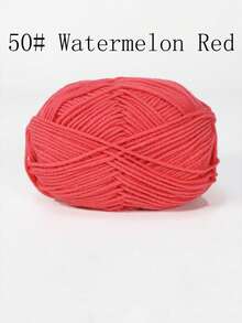 4-Ply Milk Cotton Yarn For Crocheted Blanket, Clothes, Handbag, Slippers, Various Color Combinations, 50g Per Piece, Autumn And Winter Crocheted Scarves, Hats, Sweaters, Etc. DIY Gifts, Suitable For Beginners - Multicolor - View 65