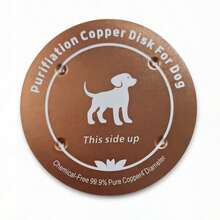 Copper Pet Water Purifier, Three-Point Support Design, 99.9% Pure Copper Water Purifier, Suitable For Various Pets Like Dogs, Cats, Cows, Chickens, Reusable, Physical Purification, Easy To Use Pet Water Purifier - Puppy Pattern - View 8