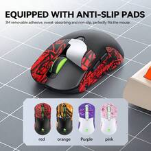 T-WOLF X5 Tri-Mode Gaming Mouse Wireless Bluetooth Anti-Slip Grip 1000Hz Polling Rate Lightweight Gaming Mouse For PC Competitive Gaming Business Office With Cute Stickers - View 7