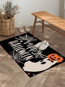 1/2pcs Halloween Kitchen Decor Rug, Halloween Cute Ghost Pumpkin Kitchen Rug And Mat, Non-Slip Washable Absorbent Kitchen Accessories Decor Mat, Best Halloween Party Decoration! - Multicolor - View 8