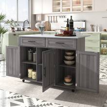 Mobile Storage Islands - White - View 6