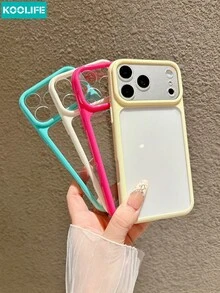 KOOLIFE 1pc Minimalist Classic 2-In-1 Anti-Drop Phone Protective Case, Full Coverage Protection, Compatible With IPhone 18 Pro Max, 17 Pro, 17, 16, 15, 14, 13 - Blue - View 6