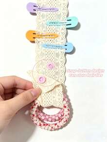 YIYIQCSJ 1-Pack / Hair Accessory Storage Hanging Strap / Room Decor – For Hanging And Storing Hair Clips, Hair Ties, And Other Hair Accessories. - Multicolor - View 6