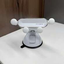 1pc Cute Dashboard Suction Cup Phone Holder, Printed With "Hi, I'm Baby" Text, Gravity Auto-Clamping, Foldable, Anti-Vibration, Stable Universal Navigation Accessory, Designed For Female Drivers - Upgraded Version - View 10