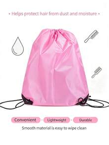 1/3/6pcs Wig Storage Bags, Large Size Colorful Drawstring Storage Bags, Used For Wig Storage, Wig Preservation, Wig Dust-Proof, Also Suitable For Home And Travel Storage - View 3