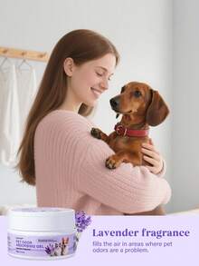 GJYC PET Pet Odor Removal Gel, Lavender Scent - Plant-Based Deodorizer, Long-Lasting Freshness Up To 60 Days, Suitable For Cat And Dog Areas, Powerful Home Deodorizer - 60g (2.12 Oz) - View 5