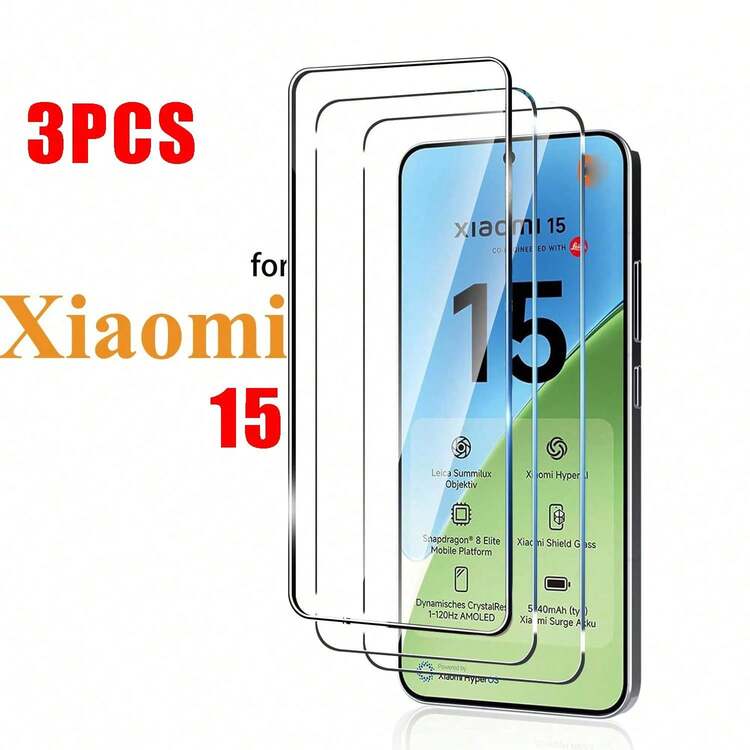 3片裝適用於小米 14T/14T Pro/17T/17T Pro/15/17/15T/15T Pro/17/17 Pro/17 Pro Max/17 Ultra 高畫質透明手機螢幕保護貼 鋼化玻璃螢幕保護膜 無氣泡 無刮痕 全螢幕覆蓋 高清晰度 支援指紋解鎖 - 無色 - 查看 16