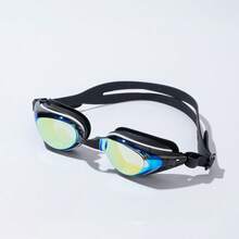Unisex High-Definition Swimming Goggles, Soft Silicone Eye Ring, Rainbow Lenses, Leak-Proof Fit With Wide Field Of View, Swimming Pool Training And Competition Gear, Multiple Colors Available - White - View 8