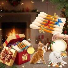 Large Catnip Tea Stick, Catnip Toy, Cat Sniffing Stick, Teeth Cleaning And Chewing Toy, Self-Entertainment Toy, Interactive Cat Supplies, Halloween, Christmas And Cat Teeth Cleaning Aid - Multicolor - View 8