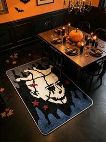 1pc Halloween Bleeding Clown Doormat, Decorative Rug, Floor Mat, Carpet, Living Room Rug, Bedroom Rug, Halloween Rug - Multicolor - View 5