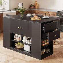 Mobile Storage Islands - Black - View 2
