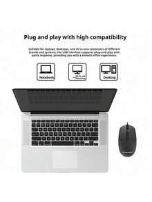 Lenovo Wired Mouse Office Mouse Big Red Dot MW21 Wired Mouse Laptop Desktop Mouse - View 7