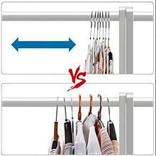 Cabides Aço Inoxidável 10/20/30/40/50 Estrutura Reforçada Sem Deformação Guarda de Roupas Com Padrão Profissional - Visão 11