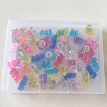 10pcs/20pcs/40pcs Cute Bear Push Pins, Creative Cartoon Resin Map Tacks For Cork Board, Photo Wall Decoration Pins, Assorted Colors - Mixed Color Bear Push Pins - View 8