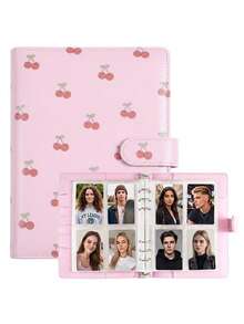 1 Set Album Foto A5 dengan 25 Lembar Kartu Foto 4 Slot, Pengikat 6 Ring, Sampul Kulit PU, Album Koleksi yang Cocok untuk Penggunaan di Rumah dan Kantor, Sempurna untuk Mengatur Foto Keluarga - MultiWarna - View 21