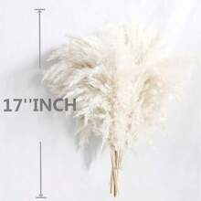 10pcs Artificial Pampas Grass Decorative Stems, Faux Reed Feather Bouquet. Pink Pampas Grass, Artificial Flowers. Bohemian Style Indoor Floral Decor, Wedding Vase, Bedroom Floor Arrangement Choice; Also Suitable As Faux Greenery, Birthday / Anniversary Gift, DIY Wreath Accessory, Banquet Party Scene Decoration, Florist Floral Material. - Burgundy - View 9
