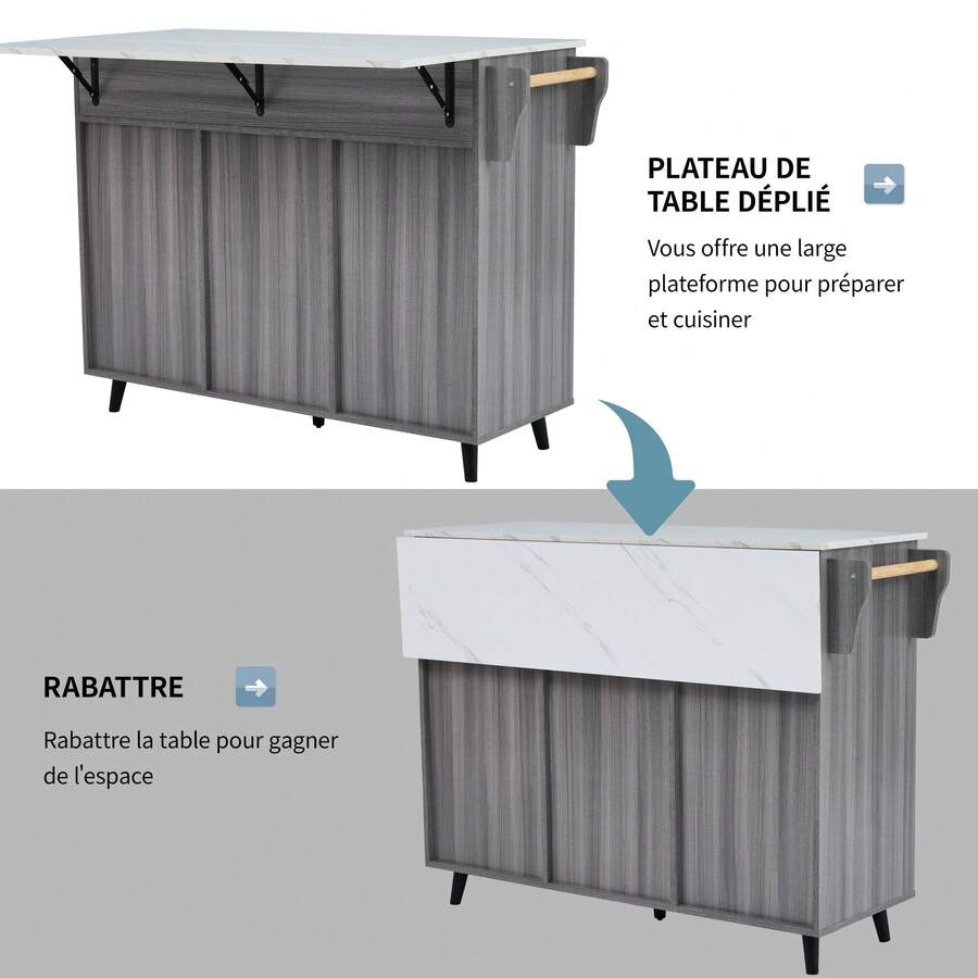 Mobile Storage Islands - White - View 1