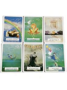 1 Box Oracle Of Wisdom 52-Card Oracle Deck, Spanish Divination Cards With Guidebook For Spiritual Growth. For Making Decisions In Life. Divination Cards Suitable For Beginners. - Multicolor - View 9