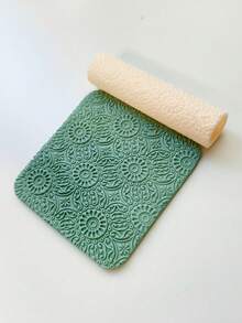 Geometric Embossed Rolling Pins, Wave, Snowflake Embossed Rolling Tools, Suitable For DIY Earrings And Handmade Crafts - Texture Roller - View 10