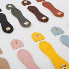 1pc Handmade Button Wallet Clasp Buckle, Solid Color Fashion Leather Bag Buckle, Card Holder Buckle, DIY Handbag Accessory - A - View 7