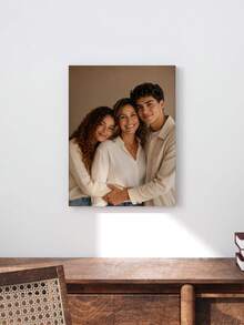 1pc Customized Single Photo Canvas Painting, Photo To Canvas Conversion Service, Any Photo Can Be Customized, Multiple Size Options Available, Decorative Painting Works Also Customizable On Demand. Ideal Gift For Friends, Father, Mother, Family, Suitable For Wedding, School Opening, Christmas, Halloween, Birthday, Party Decoration. - Multicolor - View 6