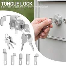 RV LOCK Metal Rotary Latch Toolbox Lock, Non-Interchangeable Key, Easy Installation, Security Lock Accessory For Toolbox And Storage Cabinet, Office And Dorm Key Lock Set, US Mailbox Lock, Mailbox Lock - Multiple Styles - View 1