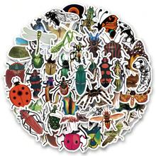 60PCS Insect Stickers Pack | Beautiful Pattern Stickers, High Quality Stickers Water Bottles, Decorative Paper, Journaling, Laptop, Bumper, Skateboard, Scrapbook, Suitcase, Refrigerator, Plan Book, Keyboard, Car Sticker - Insect - View 1