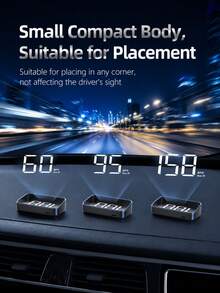 XF.Meraki Car Head-Up Display, Car Screen Projector, Windshield Speed Projection HUD With Speedometer, Auto Light Sensing, MPH Speed Unit Display, Suitable For All Car Models, Car Accessories - Heads-up Display - View 3