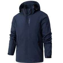 Men Shell Jackets - Navy Blue - View 13