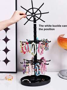 Crochet de porte-clés, article décoratif, petit pendentif, petit support d'affichage de poupée, support de rangement de perles fait main, support rotatif, support de rangement de bureau - Multicolore - Voir 6