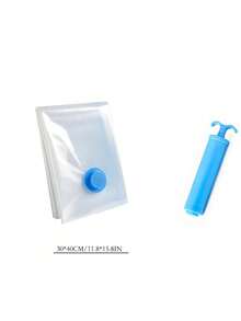 Vacuum Compression Travel Storage Bag And Hand Pump, Suitable For Business Trips/Travel/Dormitory Storage To Save Space, Multiple Sizes For Backpacks/Suitcases/Drawers For Classifying Clothes/Shoes - Multicolor - View 12
