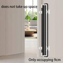 PVC Material Pet Safety Gate - Retractable Cat Fence Barrier, Auto-Retractable, Suitable For Home Stairs And Doorways, Space-Saving, Applicable For Cats And Small Dogs - Black - View 5