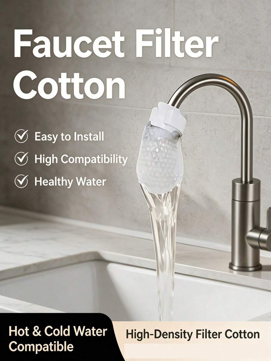 1pc Faucet Splash-Proof Filter Nozzle, Built-In Multi-Layer Filter For Soft Water Flow And Reduced Splashing, Universal Clip-On Installation Fits Most Standard Faucets Without Tools, Basin Faucet Filter, Water-Saving Faucet Tip, Rental Kitchen & Bathroom Accessory, Home Water Filter, Faucet Extender, Splash-Proof Shower Head, Kitchen & Bathroom Water Accessory, Faucet Upgrade, Splash-Proof Water Gadget, Practical Home Essential, Vegetable Washing Splash-Proof Head