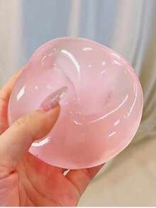 1pc Random Color Coconut Oil Squeeze Ball, Slow Rebound Stress Relief Squeeze Toy, Perfect For Holidays, Birthday Gifts, Halloween, Thanksgiving, Christmas, Labor Day, Back To School, Party Gifts, Squishy, Crunchy Squish, Crunchy Butter Squish, Squeeze, Slushy Ball, Squishy Stress Toy, Dumpling Squish, Toys For Girl, Btsarmy, School Supplies - Multicolor - View 5