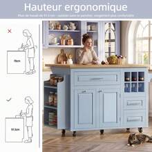Mobile Storage Islands - Biru - View 1