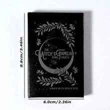 Mini Size Familiar Runic Oracle Mystery Fortune Telling Playing Card Party Game Tarot Divination Tools - Black - View 2
