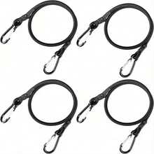 1/4 Pack High Elasticity Elastic Rope, High Strength Wear-Resistant Bungee Cord, Thickened Durable Heavy Duty Elastic Band, Outdoor Camping Tent Fixing Strap, Bicycle Binding Rope, Luggage Rack Tie Down Rope, Logistics Cargo Packaging, Vehicle Transport Fixing, Outdoor Awning Storage, Picnic Equipment Binding Universal Elastic Rope, Outdoor Travel Home Multi-Function Binding Accessory, Anti-Stretch Durable Portable Elastic Tightening Rope - A - View 11