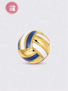 1pc Sports Ball Pendant Bead, Volleyball Basketball Football Baseball, Suitable As Gift For Sports Enthusiasts, Can Be Paired With Original Bracelet And Necklace For DIY - Multicolor - View 13