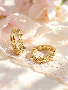 1 Pair 925 Sterling Silver Hypoallergenic Butterfly Earrings, Dreamy And Sparkling, Gift Box Included, Suitable For Daily Or Holiday Wear, Gift For Girls, Gift For Girl, Gift For Friends, Gift For Back To School, Christmas Gift - one-size - View 5