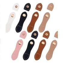 1pc Handmade Button Wallet Clasp Buckle, Solid Color Fashion Leather Bag Buckle, Card Holder Buckle, DIY Handbag Accessory - A - View 1