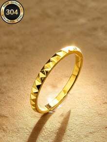 VJS 2026 Set Cincin Tumpuk Stainless Steel Berlapis Emas 18K Terbaru, Gaya Wanita, Motif Daun Semanggi, Dekorasi Putih dan Cincin Berlian Penuh yang Dipersonalisasi, Perhiasan Minimalis Hypoallergenic, Hadiah Hari Ibu yang Sempurna, Pesta, Liburan, Aksesori Pemakaian Sehari-hari, Satu Set Mengatasi Kekhawatiran Akan Aksesori - Yellow Gold - View 7