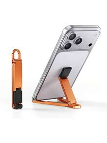Giá đỡ điện thoại di động gấp gọn, móc khóa mini giữ điện thoại kèm kẹp lò xo, giá đỡ du lịch nhỏ gọn, tương thích với Apple và tất cả smartphone lên đến 20.32cm - Nhiều màu - Xem 6