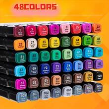80 Colors Marker Set, Dual Tip Oblique And Fine Line Sketching Art Markers, Adult Coloring Book Coloring, Painting, Sketching, Blending And Sketching Art Supplies Set - Sets - View 11