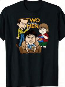 Men T-Shirts - 黑色 - 查看 6