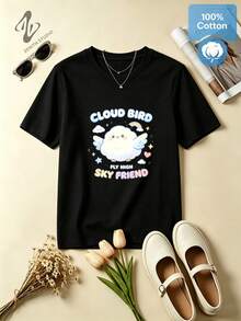 Women T-Shirts - 黑色 - 查看 2
