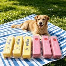 Slow Reaction Butter Stick Pet Toy/Random Color Shipment/Soft Chew Teething Stick, Suitable For Dogs And Cats/Relieve Boredom And Anxiety Of Small Dogs/No Battery Required, Random Color 1pc - Multicolor - View 2