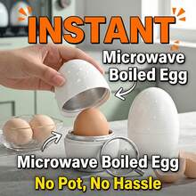 Creative Aluminum Egg-Shaped Microwave Egg Cooker Steamer Cup, Adjustable Soft/Hard Boiled Egg Maker, Compact Quick Breakfast Gadget, Suitable For Student Dorms, Office Spaces And Small Kitchens - Multicolor - View 4