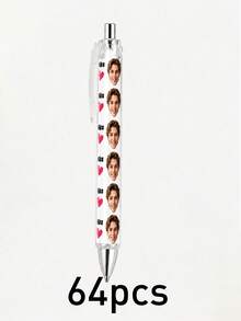 Custom Photo Ballpoint Pen, Personalized Name Writing Pen, Cute Heart Stationery Gift, Custom Portrait Pen, Customizable Name Office Supplies, Diary Pen, Birthday Gift, Graduation Gift, Teacher Appreciation Gift, Daily Writing - Style a - View 14