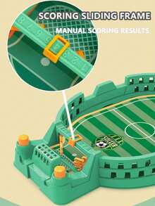1pc Mini Desktop Football Game, Interactive Desktop Football Table, Includes Random Accessories - Multicolor - View 5